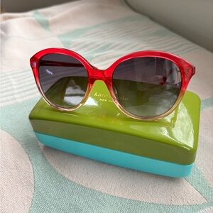 Kate Spade Red Gradient Sunglasses- Briag Cat-eye 55mm